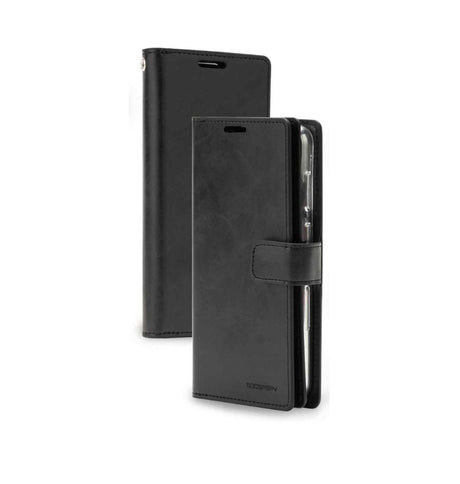 Samsung Galaxy S23 Plus Mercury Bluemoon Diary Wallet Flip Case - Black | Shockproof Protective Back Cover image 0