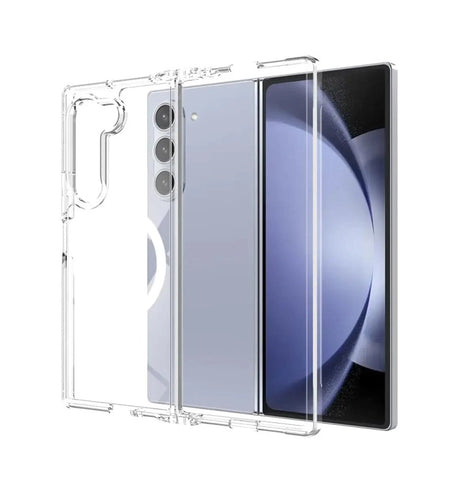 Samsung Z Fold 7 2mm Hard Magsafe Case - Clear | Slim Transparent Protective Cover with & without Support image 0