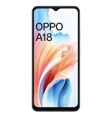 OPPO A18 - Glowing Blue | 6.56- Display | 128GB Storage | Dual Camera | 5000mAh Battery Smartphone image 1