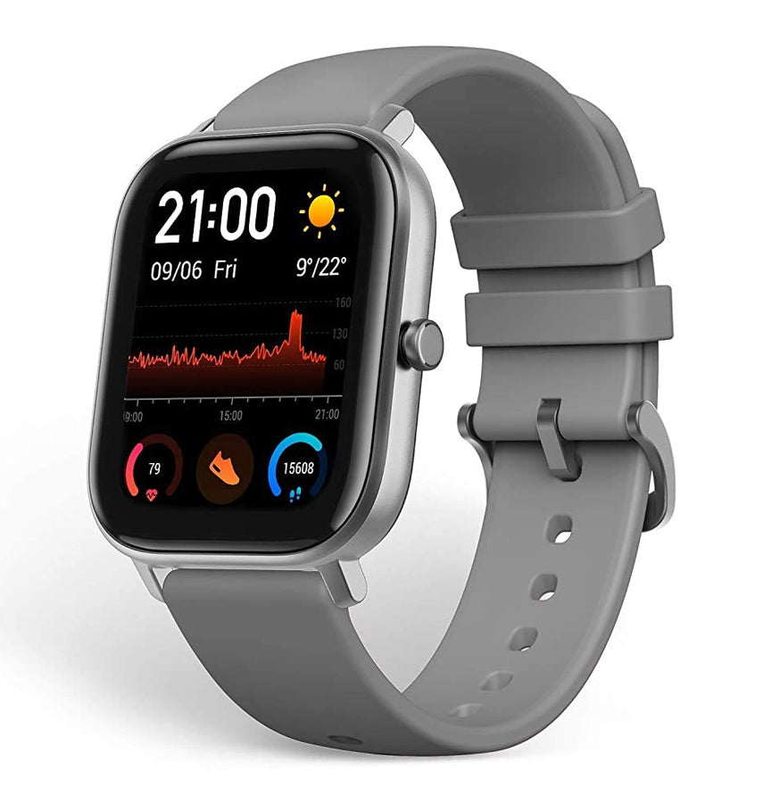 Amazfit GTS Smart Watch – Lava Grey | Stylish & Lightweight, Hypoallergenic, Perfect for Daily Wear image 1