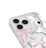 iPhone 17 Pro Max  Tied With a Bow MagSafe Case – Clear/Pink/White | Kate Spade Protective Cover with Stylish, Slim & Durable Design image 1