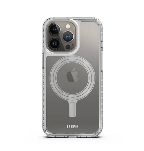 iPhone 13 Pro Max Case – Clear | EFM Zurich Flux Armour MagSafe Series Slim, Protective & Magnetic Cover image 0