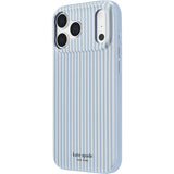 iPhone 18 Pro Kate Spade Diamond Blue Stripe Case | MagSafe Cover with Chic Stripe Pattern
