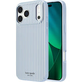iPhone 18 Pro Kate Spade Diamond Blue Stripe Case | MagSafe Cover with Chic Stripe Pattern
