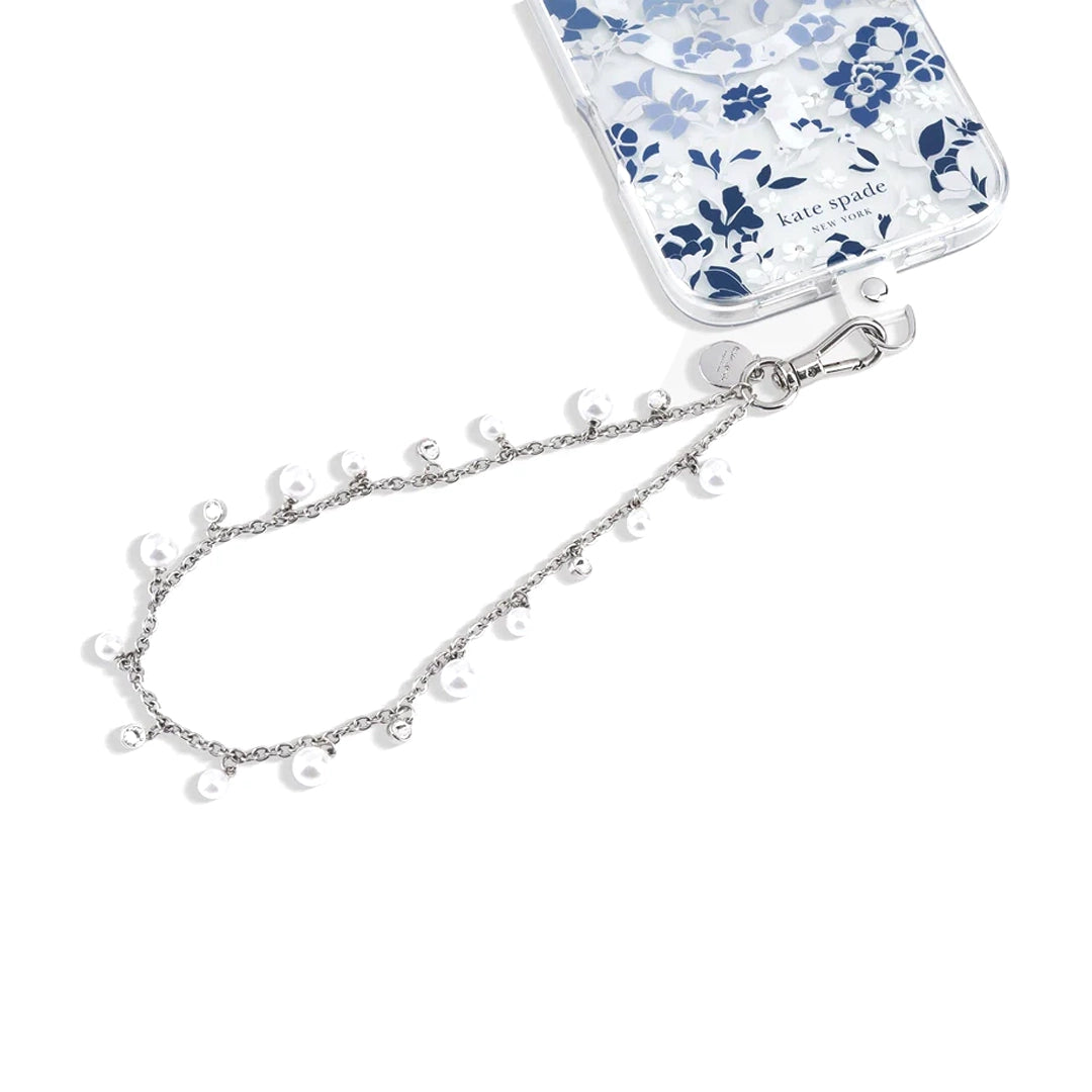 Kate Spade Phone Charm Wrist Strap – Dazzling Pearl | Chic Detachable Strap with Pearl Accent & Secure Fit for Everyday Use image 0