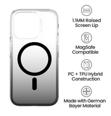 iPhone 15 Pro Max MagSafe Case - Black Gradient| MVR Nova Perfect Fit Design, Soft Touch Protective Cover image 3