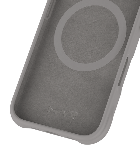 iPhone 16 Plus MVR Wave Silicone Case - Grey | Shockproof & Slim Fit Back Cover image 1