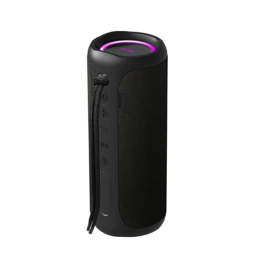 EFM Austin Pro Mini Bluetooth Speaker – Phantom Black | LED Color Glow, Waterproof, Stereo Sound image 0