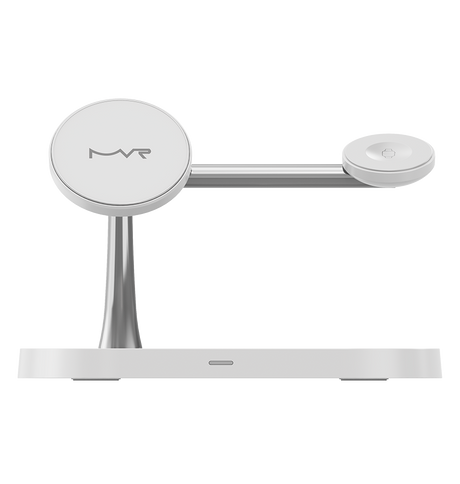DC-3W MVR 4 in 1 Portable Multi-Device Wireless Charger - White image 0