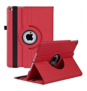 Apple iPad Air/Air 2/Pro 9.7/9.7 Case - Red | 360 Rotating Hand Strap Stand, Shockproof & Scratch - Resistant image 0
