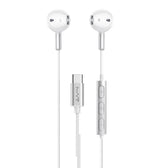 MVR Type-C Earphones – White | Wired In-Ear Design, Clear Audio, Comfortable Fit, Noise Isolation for Everyday Use image 1