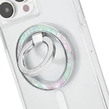 Case-Mate Magnetic Phone Ring Holder - Twinkle Disco | Mother of Pearl Phone Ring Stand, Rotatable Grip for All Smartphones image 2