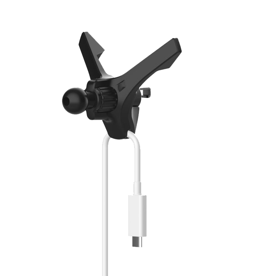 MVR T2 MagSafe Car Phone Holder - Glossy Black | Strong Magnetic Hold & 360° Adjustable image 3