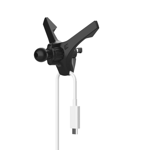 MVR T2 MagSafe Car Phone Holder - Glossy Black | Strong Magnetic Hold & 360° Adjustable image 3