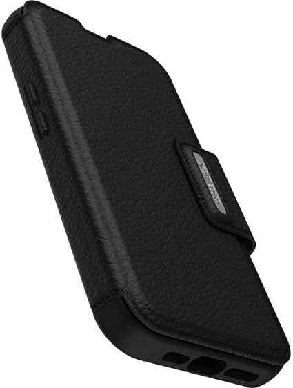 iPhone 14 Case – Black | OtterBox Strada Series, Soft Touch Protective Cover image 4