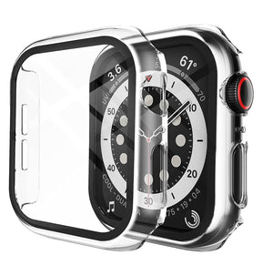 Apple Watch 44mm Matte Protective Case – Clear | Series 5/6/7/SE 360° with Matte Glass, Ultra-Thin, Bubble-Free, HD Clarity image 0