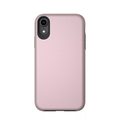 iPhone XR Triangle Geometric Case - Rose Gold | Rugged Shockproof Back Cover image 0