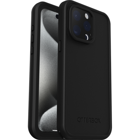 iPhone 15 Pro Max Magsafe Case – Black | OtterBox Fré Series, Rugged Shockproof Back Cover image 1