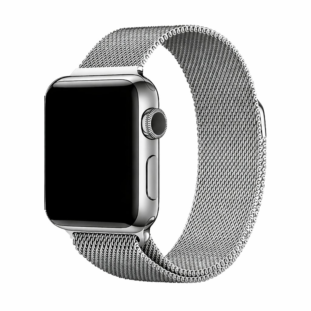 Apple Watch 38/40/41mm Milanese Metal Band – Silver | Magnetic Closure, Stainless Steel image 0