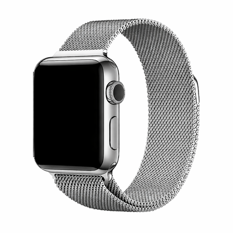 Apple Watch 38/40/41mm Milanese Metal Band – Silver | Magnetic Closure, Stainless Steel image 0