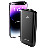 MVR Rapid 10S Power Bank - 10000mAh | 20W USB - C Fast Charging, Slim & Portable (Black) image 6