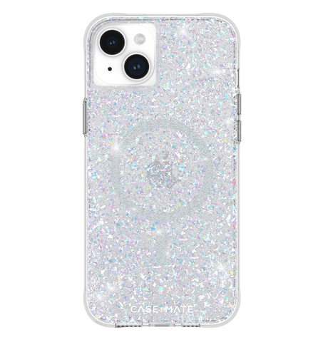 iPhone 15 Plus Magsafe Case - Iridescent | Case-Mate Twinkle Ombre Antimicrobial, Drop Protection, Wireless Charging Compatible image 0