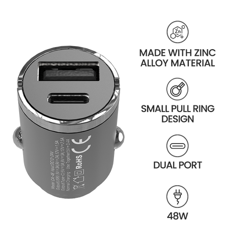 MVR Car Charger - Dual USB Quick Charge 3.0 & PD 48W Fast Charging Adapter image 5