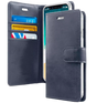 iPhone 12/12 Pro Wallet Case – Navy Blue | Goospery Mercury Bluemoon Premium Dairy Flip Cover image 0