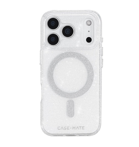 iPhone 17 Pro Twinkle MagSafe Case – Silver | Case-Mate Stylish Protective Cover with Slim, Durable & Drop Protection image 0