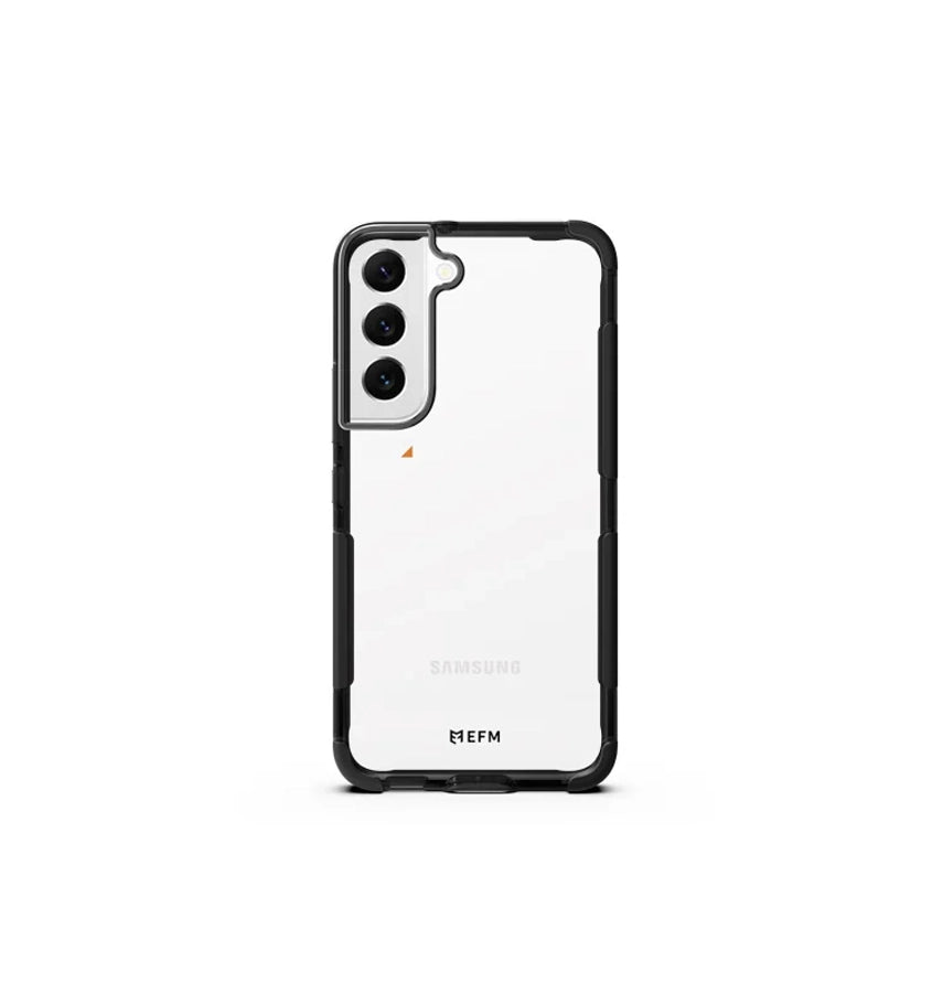 Samsung S22 Plus Case – Black/Carbon | EFM Cayman D3O Armour 5G Signal Series Rugged, Durable & Drop-Tested Protection image 0