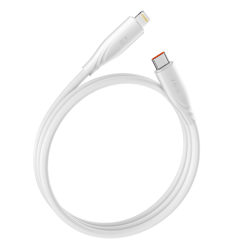 MVR Lightning Cable - White |20W, 1m Type C, 2.4A Fast Charging image 4