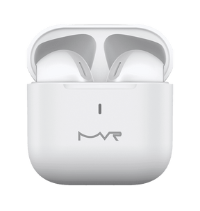 MVR Robin Mini Wireless TWS Earbuds – White | Bluetooth 5.3, 24H Playtime & Touch Controls image 0
