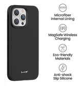 iPhone 15 Pro MVR Liquid Silicone Case - Black | Soft Touch Protective Cover image 4