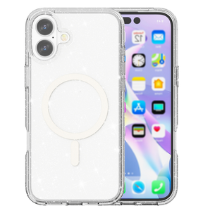 iPhone 16 MagSafe Case - Clear | Diamond Speckle Stylish & Scratch - Resistant Back Cover image 0