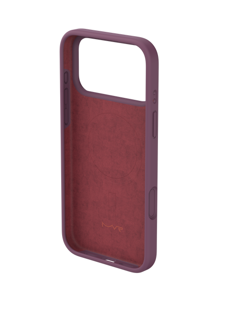 iPhone 18 Pro / 17 Pro Liquid Silicone Case - Burgundy | MVR Soft-Touch Protective Cover
