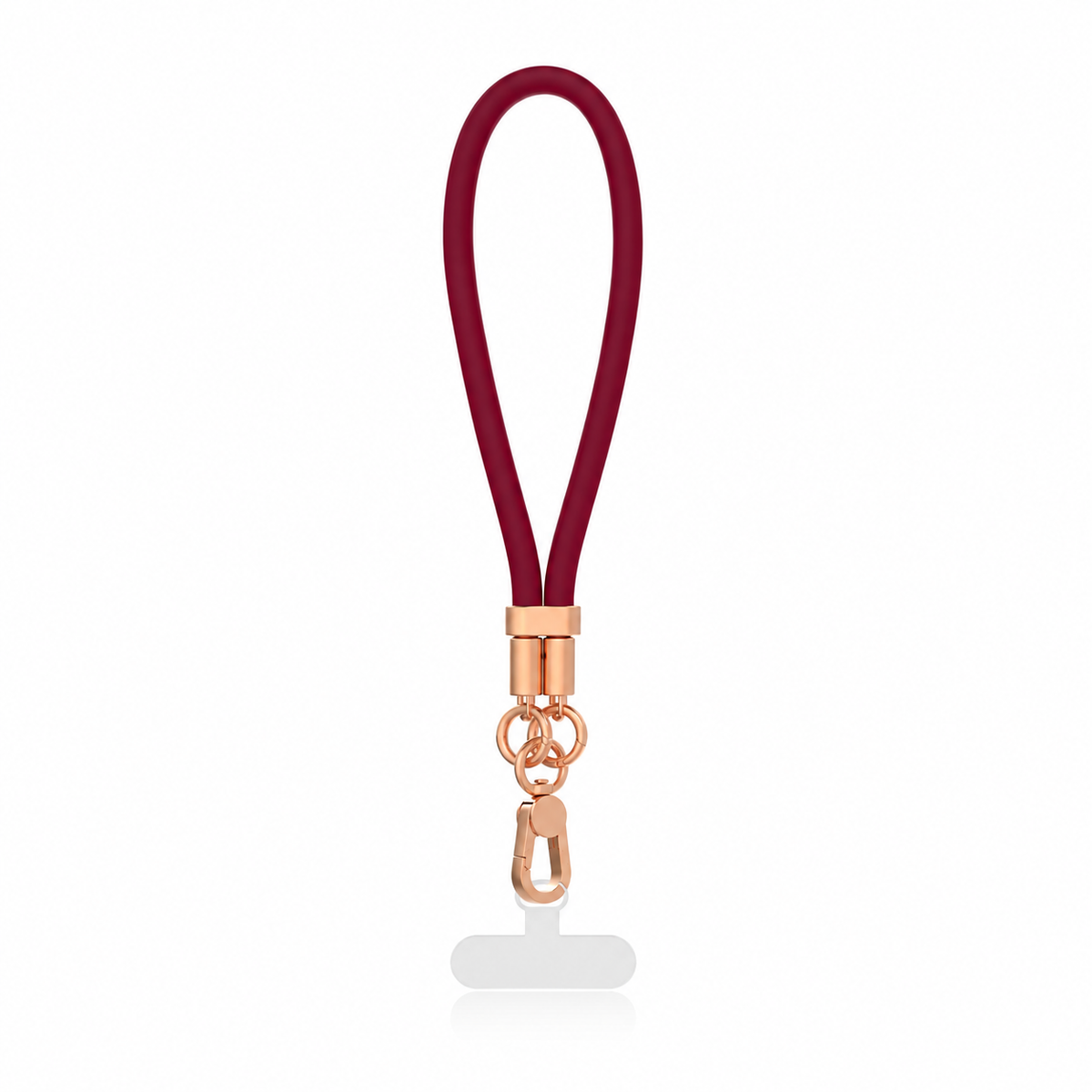 Beetle Wristlet - Liquid Silicone Burgundy | Silicone Wrist Strap for Your Phone