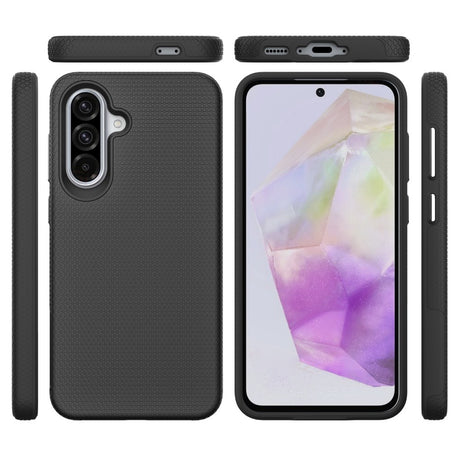 Samsung A37 Triangle Case - Black | Dual-Layer Cover with Magnetic Mount Compatibility