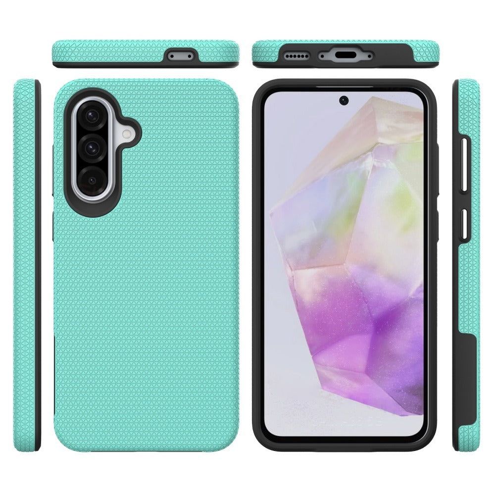 Samsung A57 Triangle Case - Mint | Dual-Layer Cover with Magnetic Mount Compatibility
