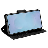 OPPO A6/A6X Diary Case - Black | Hanman Flip Cover with Clasp, Card Slots & Full Protection