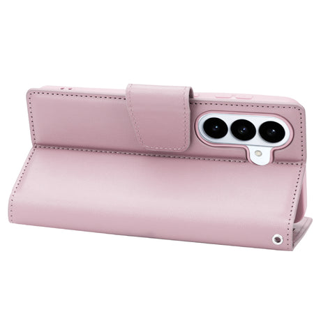Samsung A26 Diary Case - Rose Gold | Hanman Flip Cover with Clasp, Card Slots & Full Protection