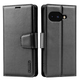 Google Pixel 9A Diary Case - Black | Hanman Flip Cover with Clasp, Card Slots & Full Protection