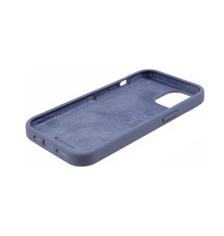 iPhone 14 Pro Silicone Case – Lavender & Grey | Goospery Mercury Dual-Tone Soft-Touch Matte Finish with Shock-Absorbent Protection
