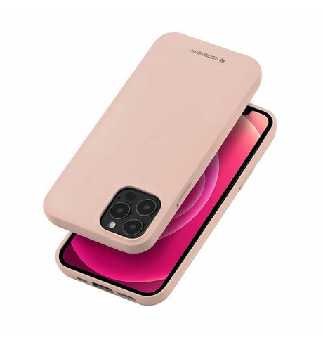 iPhone 14 Pro Silicone Case – Pink Sand | Goospery Mercury Ultra-Smooth Feel with Everyday Drop Protection