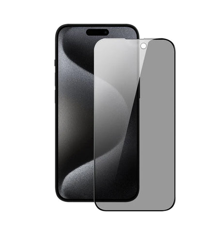 iPhone 15 Pro Max Generic Privacy Tempered Glass - Black | Scratch-Resistant, Perfect Fit Design