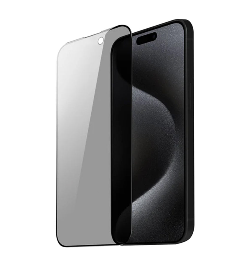 iPhone 15 Pro Max Generic Privacy Tempered Glass - Black | Scratch-Resistant, Perfect Fit Design
