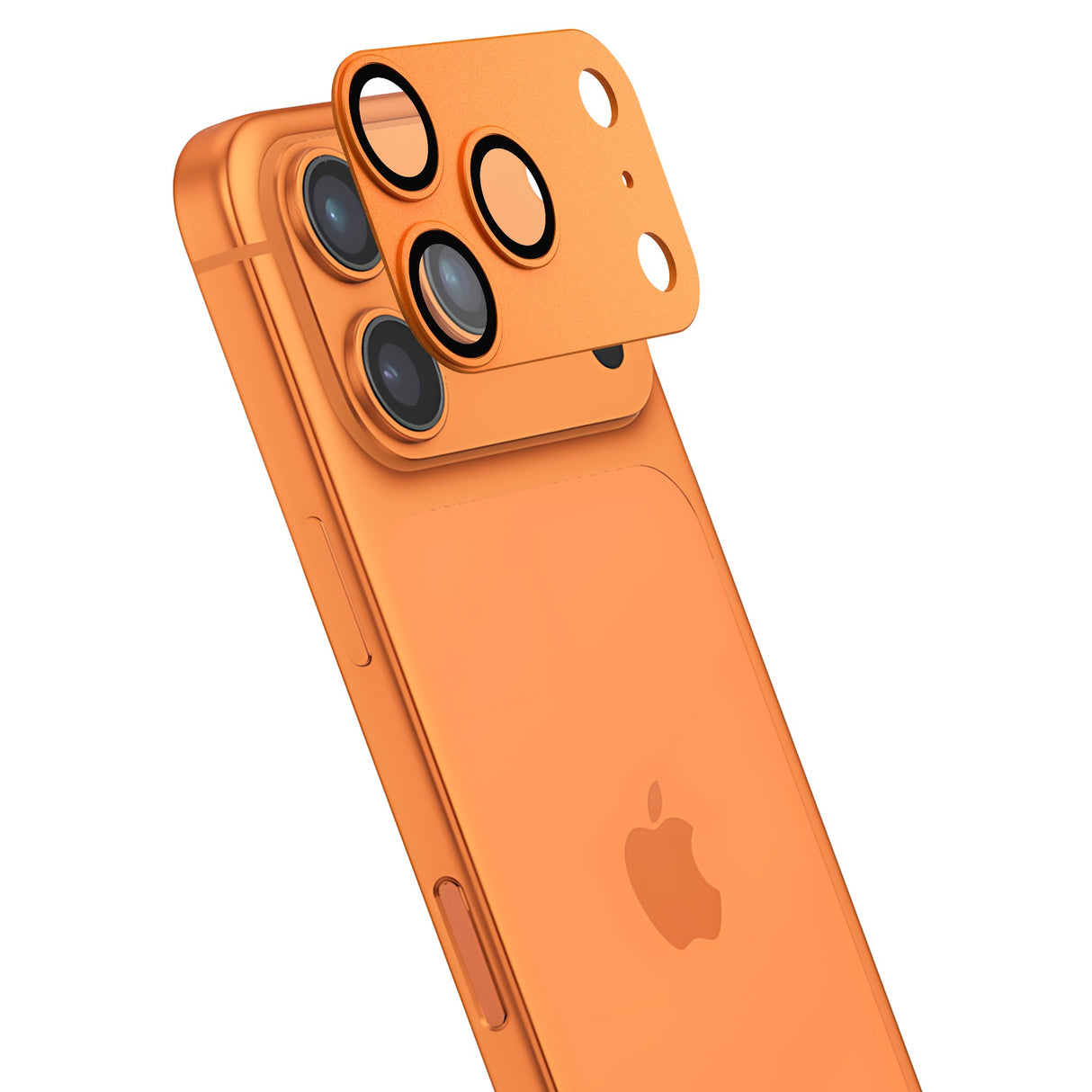 iPhone 17 Pro Max Camera Armour Lens - Metallic Orange | MVR Robust 360 Protection, Scratch-Resistant, Perfect Fit Design