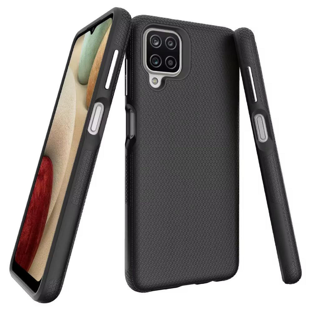 Samsung A22 4G Triangle Case - Black | Slim Protective Cover with Geometric Design & Shock Resistance