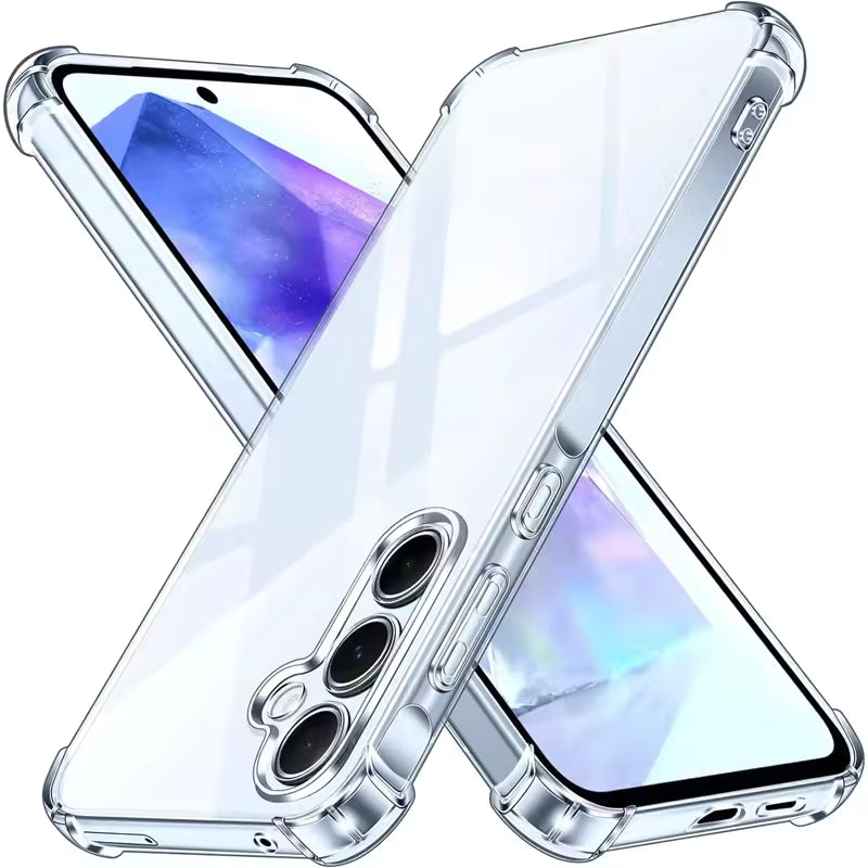 Samsung A25 Bumper Cover Case - Clear | 1.5mm Protective Case with Reinforced Edges