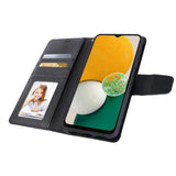 Samsung A34 5G Diary Case - Black | Hanman Flip Cover with Clasp, Card Slots & Full Protection