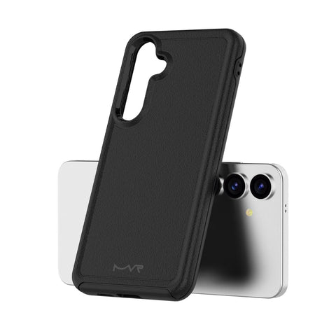 Samsung S25 Armour Matte Case - Black | MVR Protective Cover with Strong Grip & Durable Design
